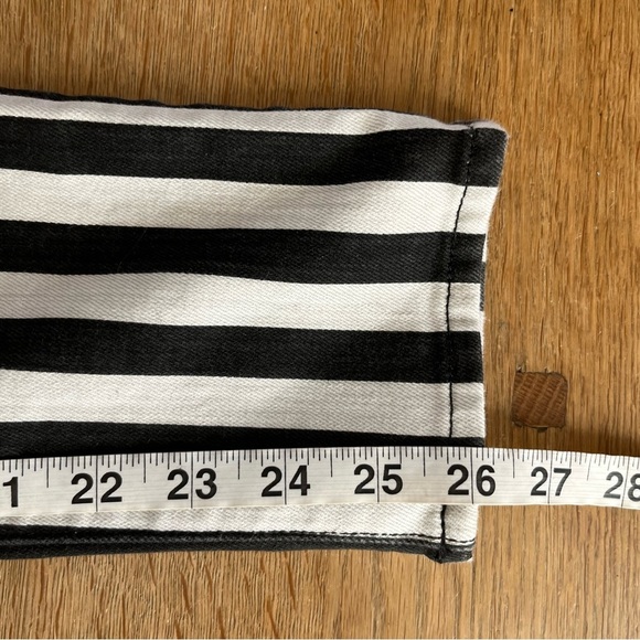 Nili Lotan Black & White Striped Jeans SZ 24 - Picture 10 of 10